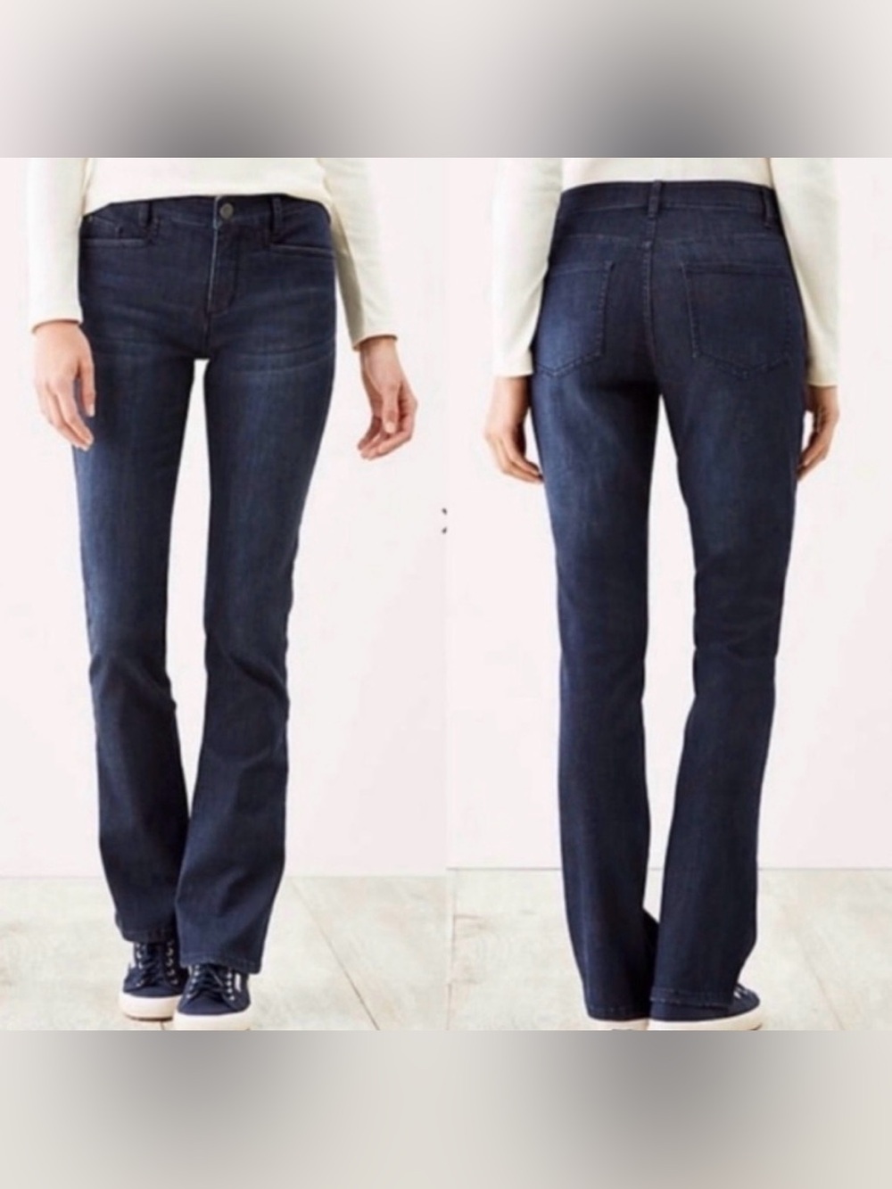 NEW J. Jill Smooth Fit Barely Boot Cut Jeans Size 14T 33” LONG inseam